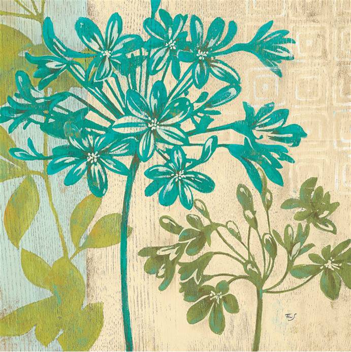 Unknown Artist Modern Agapanthus Stefania Ferri